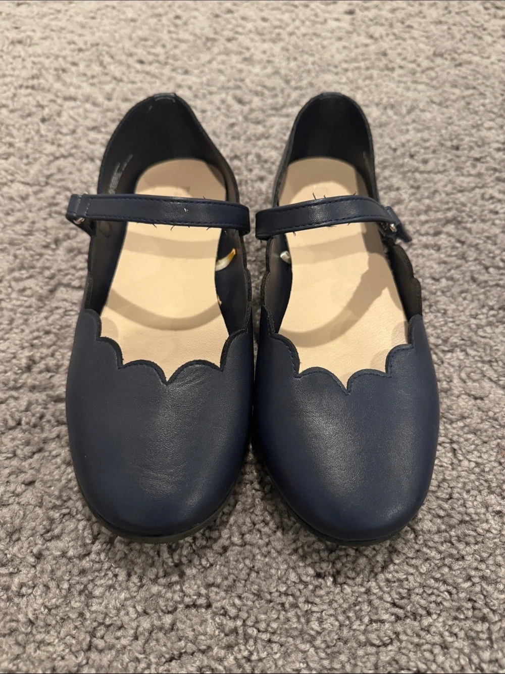 The Children's Place Navy Scalloped Mary Jane Dress Shoes